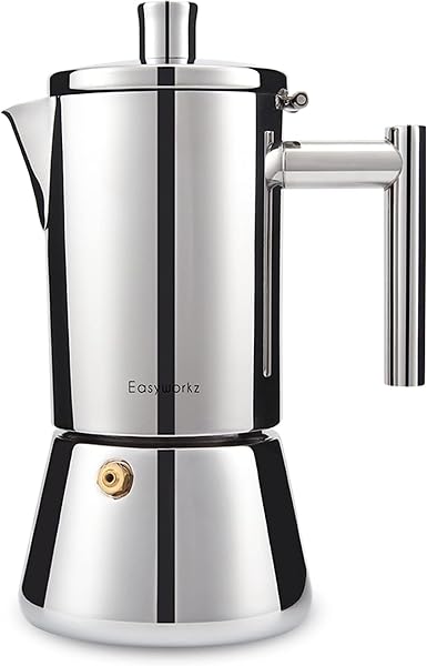 Cafeteira Italiana Easyworkz em Inox 18/8 para Indução