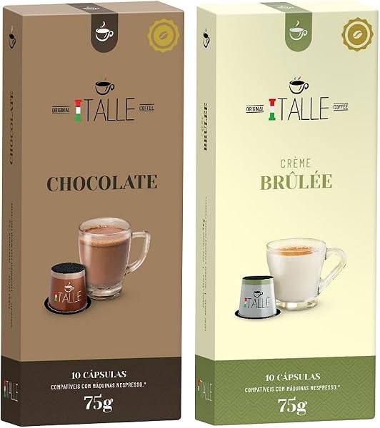 Cápsulas de Café Italle Compatíveis com Nespresso (Chocolate)