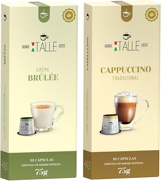 Cápsulas de Cappuccino Café Italle Compatíveis com Nespresso