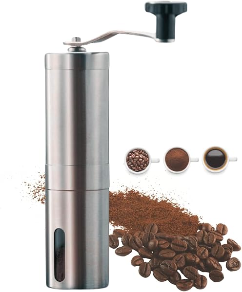 Moedor de Café Grãos Manual Inox